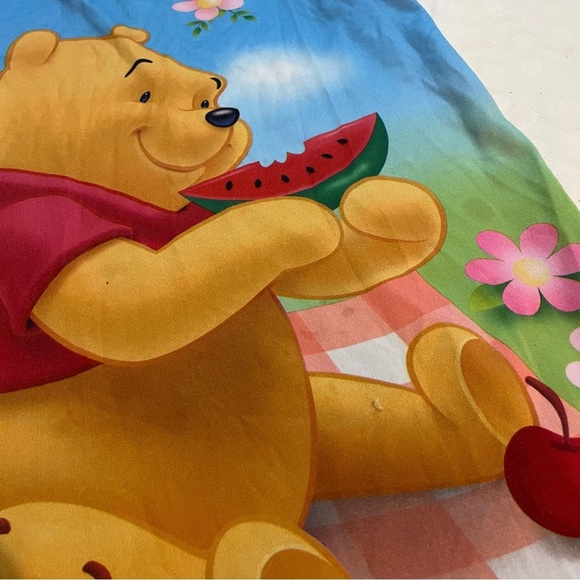 Vintage Disney Y2K Winnie the Pooh Pajama Nightgown Dress Toddler Girls 4T STAIN - Picture 7 of 16
